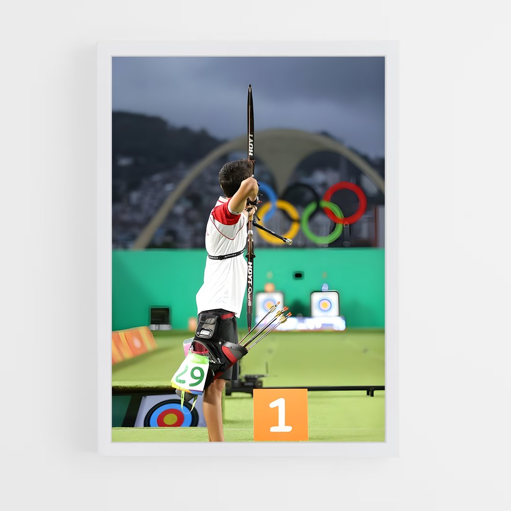 Poster L'Archer des Jeux – affiche Tir à l’arc (vue 3)